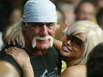 Hulk Hogan and Smith pose for photographers as they attend a boxing match Jan. 6, 2007, in Hollywood, Fla.