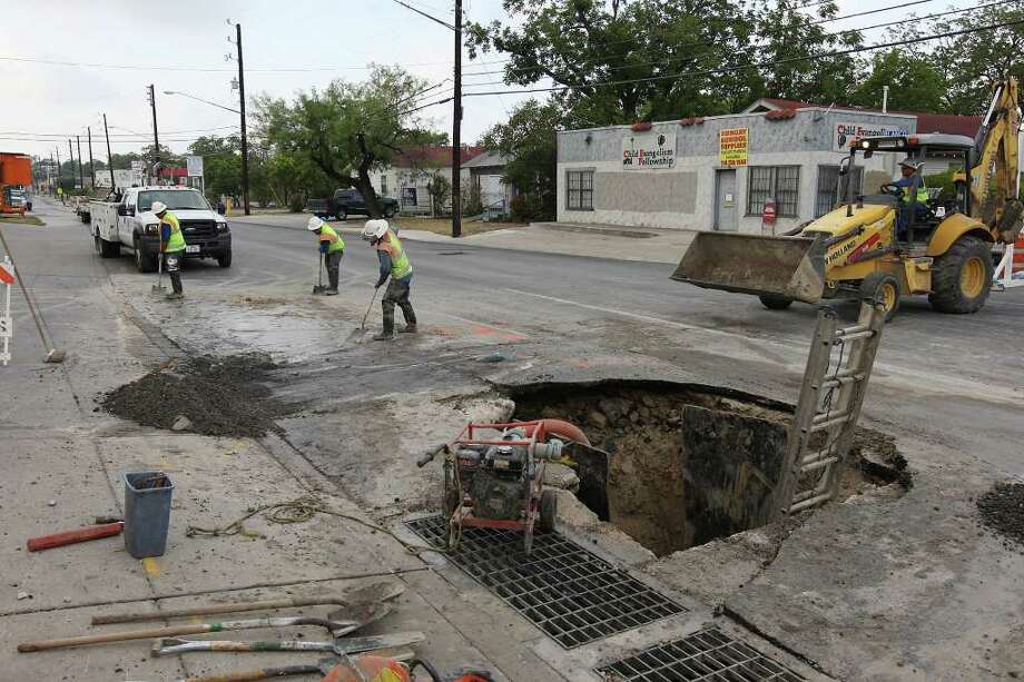 drought-blamed-for-water-main-ruptures-san-antonio-express-news