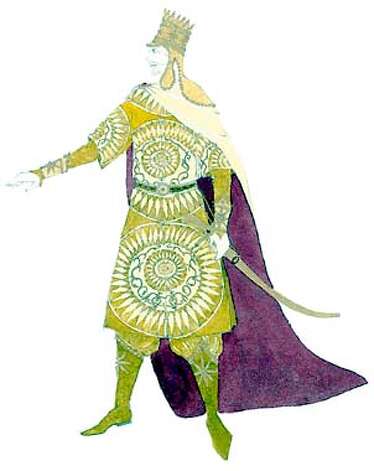 SAN FRANCISCO OPERA NEWS King Arshak II as depicted in the costume sketches by designer Anita Yavich.