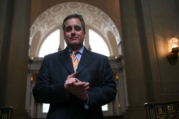 San Francisco City Attorney, Dennis Herrera stands for a portrait near his office in S.F. City Hall, on Wednesday Feb. 11, 2009 in San Francisco, Calif. Photo: Mike Kepka, The Chronicle