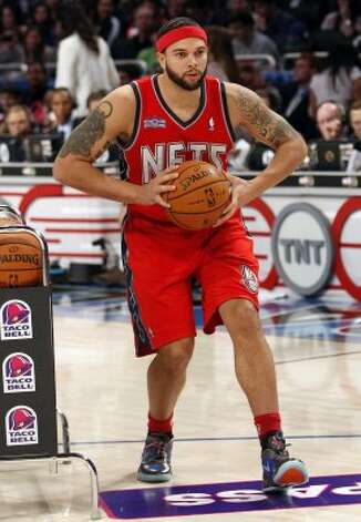 New Jersey Nets' Deron Williams participates in the NBA All-Star Skills Challenge basketball competition in Orlando, Fla., Saturday, Feb. 25, 2012. (AP Photo/Lynne Sladky) (AP) / SA