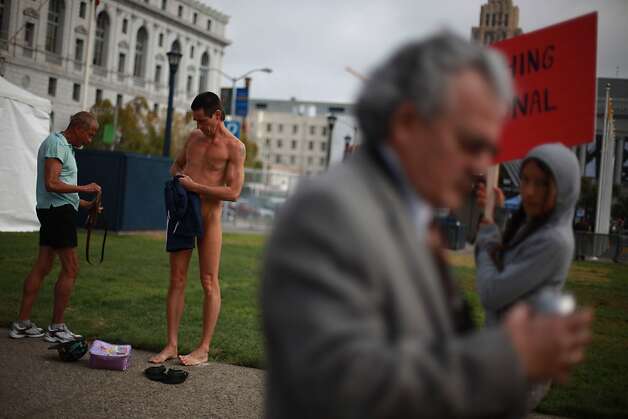 Getting buck naked in front of City Hall - SFGate