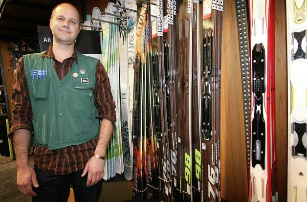 REI store manager Trevor Chabinsky in the ski section at the Norwalk ...