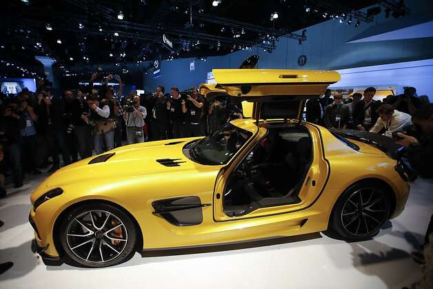 The Mercedes-Benz SLS AMG GT is unveiled at the LA Auto Show in Los Angeles, Wednesday, Nov. 28, 2012. The annual Los Angeles Auto Show opened to the media Wednesday at the Los Angeles Convention Center. The show opens to the public on Friday, November 30. Photo: Jae C. Hong, Associated Press / SF