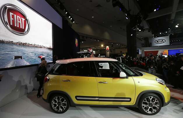 The Fiat 500L is shown at the LA Auto Show in Los Angeles, Wednesday, Nov. 28, 2012. The annual Los Angeles Auto Show opened to the media Wednesday at the Los Angeles Convention Center. The show opens to the public on Friday, November 30. Photo: Chris Carlson, Associated Press / SF