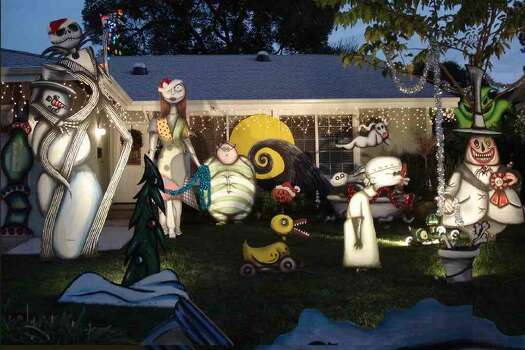 Nightmare Before Christmas Yard Inflatables - X-Mas