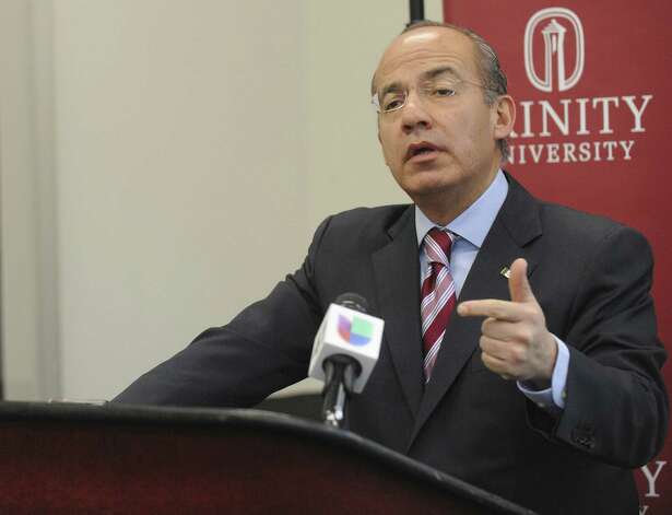 Former Mexican President Felipe Calderón said the United States shares blame for the violence in his home country.  Photo: Billy Calzada, San Antonio Express-News