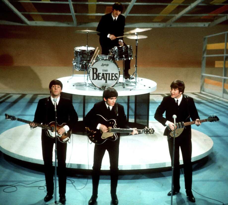 ﻿HugeThe Beatles appeared on "The Ed Sullivan Show" on Feb. 9, 1964 to a live audience of 73 million, or about three-quarters of the total adult audience in the U.S.It was the highest live audience ever at the time. Photo: STF / AP