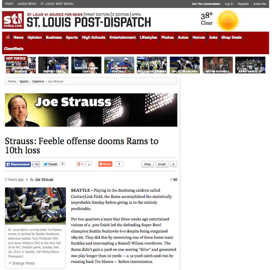 St. Louis Post-Dispatch’s Joe Strauss Strauss summed up... Photo-photo.100287 - 0