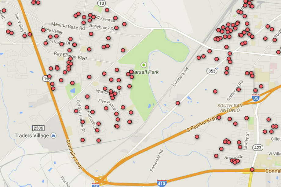 Registered Sex Offender Map Of San Antonio Area Zip Codes Houston 0590