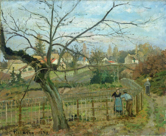 Camille Pissarro, "The Fence," 1872. Photo: National Gallery Of Art