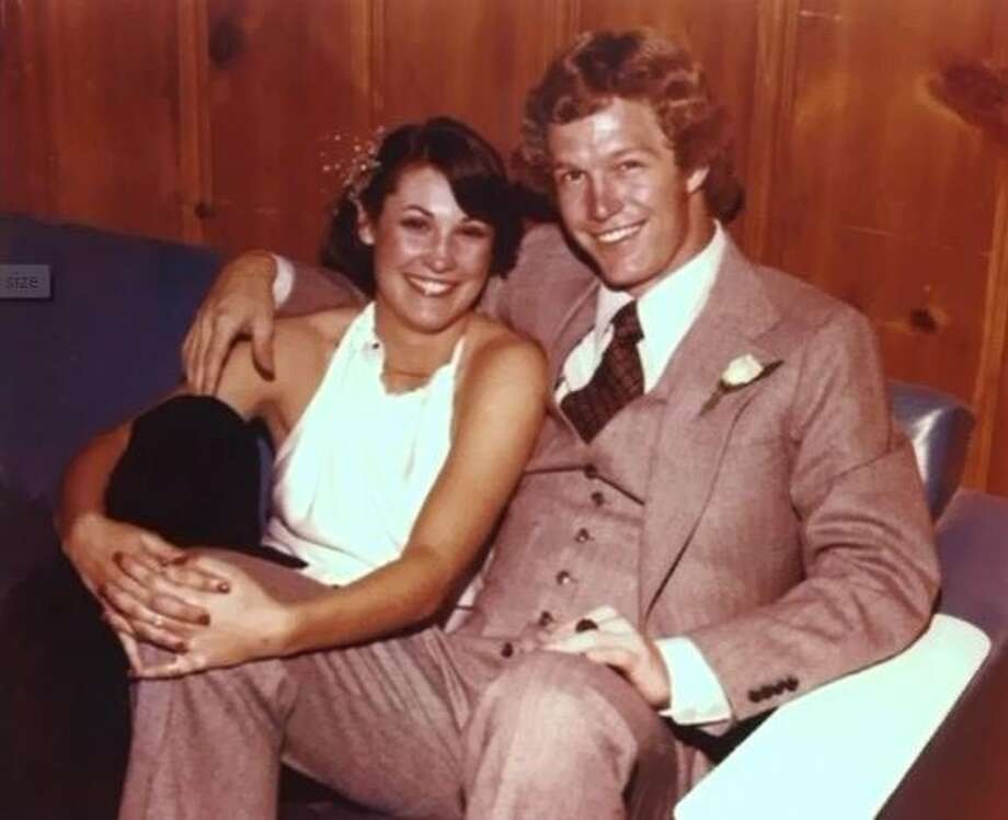 Joe Roth with Tracy Lagos at a party, circa 1976 Photo: Handout, Tracy Lagos