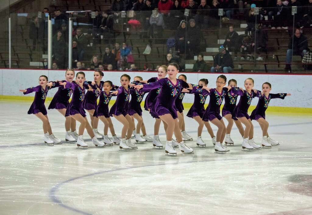 The SkylinersÃ¢â‚¬Â² beginner line won a gold medal at the Connecticut Synchronized Skating Classic in Middletown recently. Photo: Contributed Photo / Contributed Photo / Greenwich Time Contributed