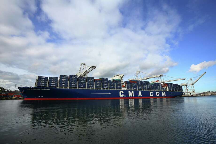 Washington's maritime industry, heavily anchored in Seattle, is growing and becoming increasingly linked to a diverse array of other industries. A new report found the industry worth almost $38 billion in 2015.Click through to see ships and shipping of Seattle's past.Pictured: The CMA CGM Benjamin Franklin, the largest container ship ever to call on a U.S. port, arrived to Seattle's Terminal 18 on Monday, Feb. 29, 2016.  The vessel is 1,300 feet long, 177 feet wide, 197 feet high and can carry up to 18,000 containers. It is scheduled to leave Tuesday morning for China. Photo: GENNA MARTIN, SEATTLEPI.COM / SEATTLEPI.COM