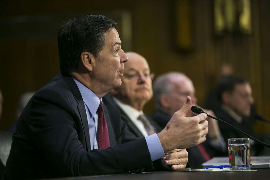 FBI Director James Comey (left) has asked the Justice Department to publicly reject President Trump’s allegations about the wiretapping of his private phones. Photo: AL DRAGO, NYT