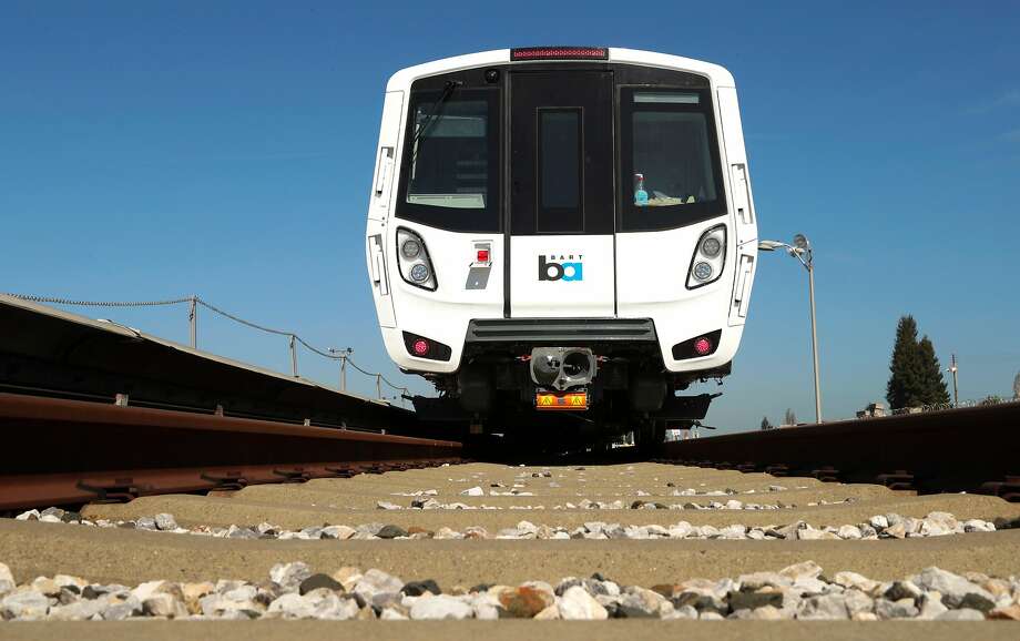 Bombardier has delivered 10 new cars to BART and they are being tested at a maintenance complex in Hayward. Photo: Michael Macor, The Chronicle
