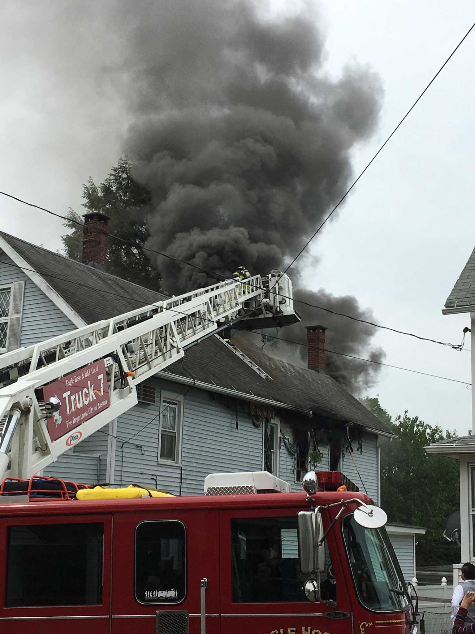 Ansonia fire seriously damages two-story home - Connecticut Post
