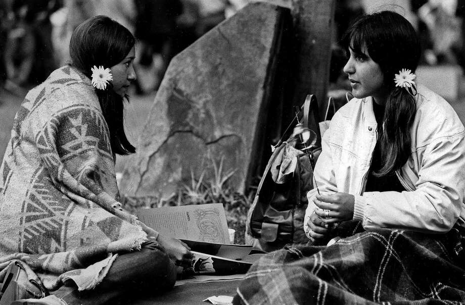 Two women in Monterey on June 17, 1967. Photo: Associated Press