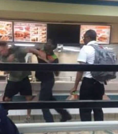 A brawl breaks out at a Montrose-area Burger King.