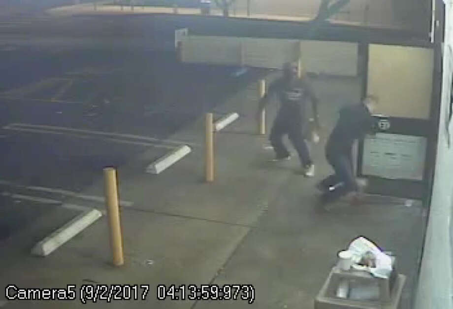 A shopper offering to pay for the food a homeless man was attempting to steal was attacked with a hatchet at a West Hollywood 7-Eleven.Officials with the Los Angeles County Sheriff's Department say a brief struggle ensued, and the man pulled out a small double-edged hatchet concealed in his clothing to strike the shopper. Photo: Los Angeles County Sheriff's Department
