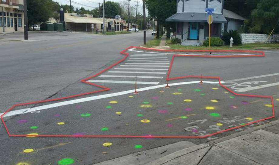 Paint and toilet plungers make for tactical urbanism in San Antonio. Photo: City Of San Antonio