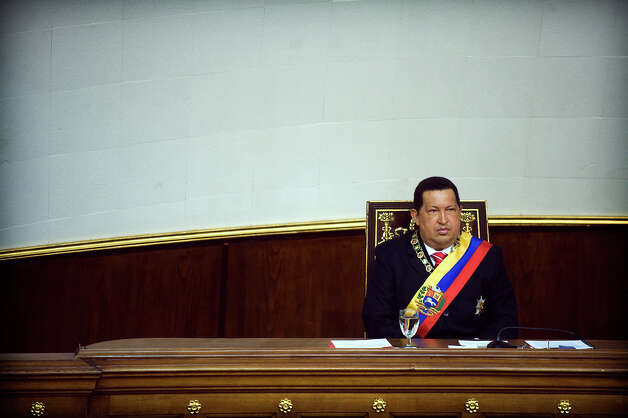 Venezuelan President Hugo Chavez at the National Assembly during Independence Day in Caracas on July 5, 2012. Photo: AFP, AFP/Getty Images / 2013 AFP