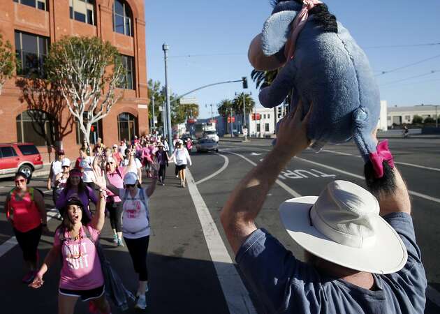 Breast cancer survivors, friends walk with hopes for cure