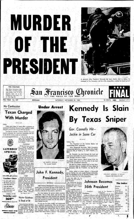 Chronicle Covers: The assassination of President John F. Kennedy - San ...