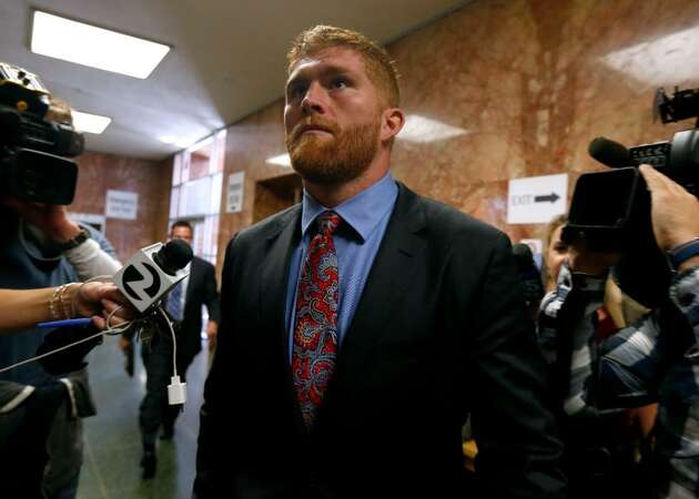 Former SF 49er Bruce Miller pleads not guilty to assault charges