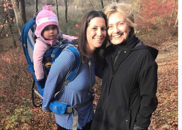 As Trump met with Obama, Hillary Clinton went for a hike in New York