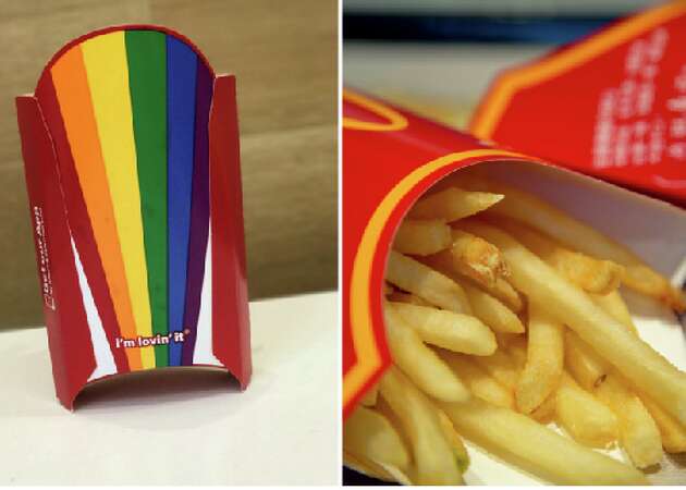 McDonald's introduces gay pride fries in rainbow boxes