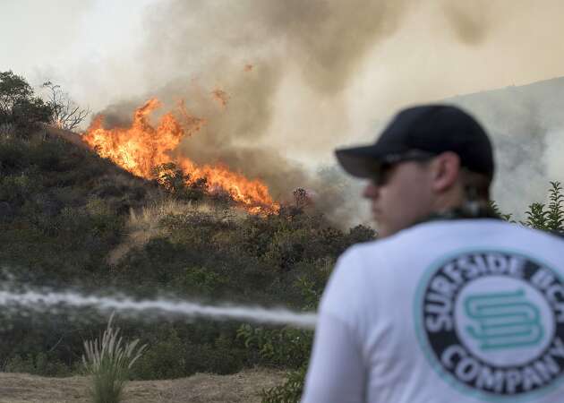 Scorching heat stokes wildfires