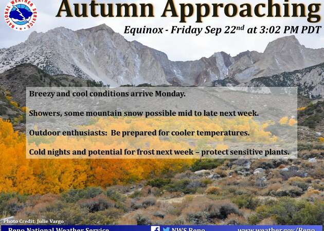 Bye, bye summer: Snow in the Sierra forecast for Thursday