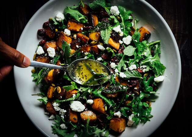 Recipe: Roasted Butternut Squash Salad With Lime Curry Leaf Dressing